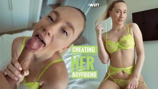 PAWG CHEATS on her boyfriend with her college roommate - Lil Elle