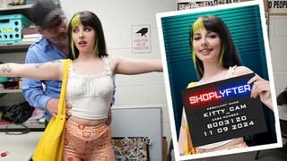 Shoplyfter - Cute Green-Haired Thief Gets Caught and Pounded by the Security Officer