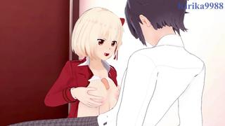 Chisato Nishikigi and I have intense sex in the restroom. - Lycoris Recoil Hentai