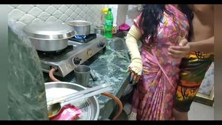 Best Indian maid kitchen sex with boss