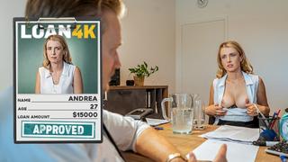 LOAN4K. Andrea is divorcing and cheating on her husband with a office dick. Hot sex with Andrea & St