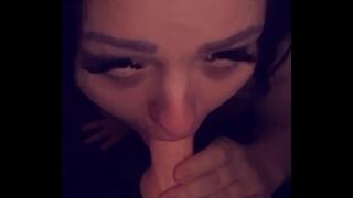 I love sucking on my dildo