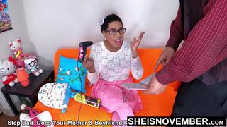 60fps Newest Drama Reality Fauxcest Plot: Stepdad Stealing My Diary: Pressuring Me For Aggressive Missionary Pussy Fuck, Huge Saggy Tits Out, Cute Black Nerd Stepdaughter Sheisnovember Fucked Sideways Legs Up, Big Cock Drilling By Msnovember