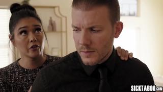 Submissive MILF Dana Vespoli gets fucked by stepson in law Codey Steele