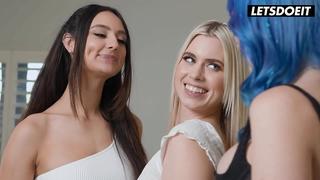 Yoga Babe Eliza Ibarra Seduces Jill Kassidy & Jewelz Blu Into Lesbian Fuck - A GIRL KNOWS